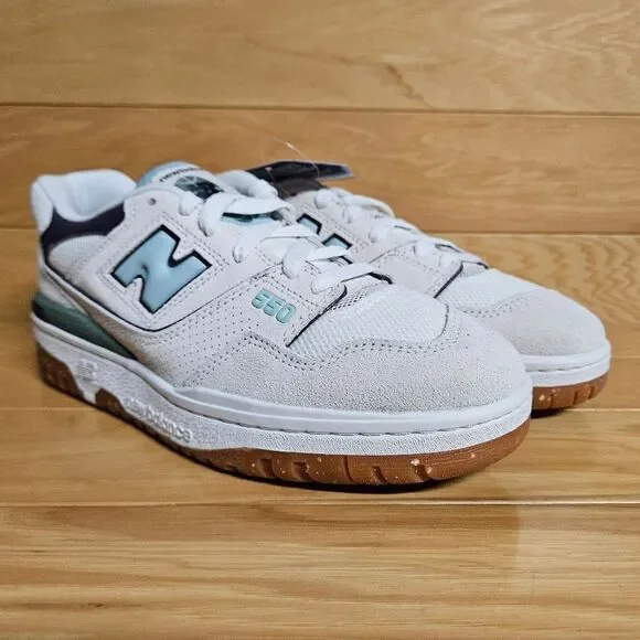 New Balance 550 Sea Salt White Grey Womens Shoe Sneaker BBW550NB - Picture 2 of 11